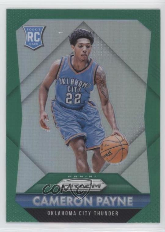 2015-16 Panini Prizm Rookies Green Prizm Cameron Payne #312 uy6