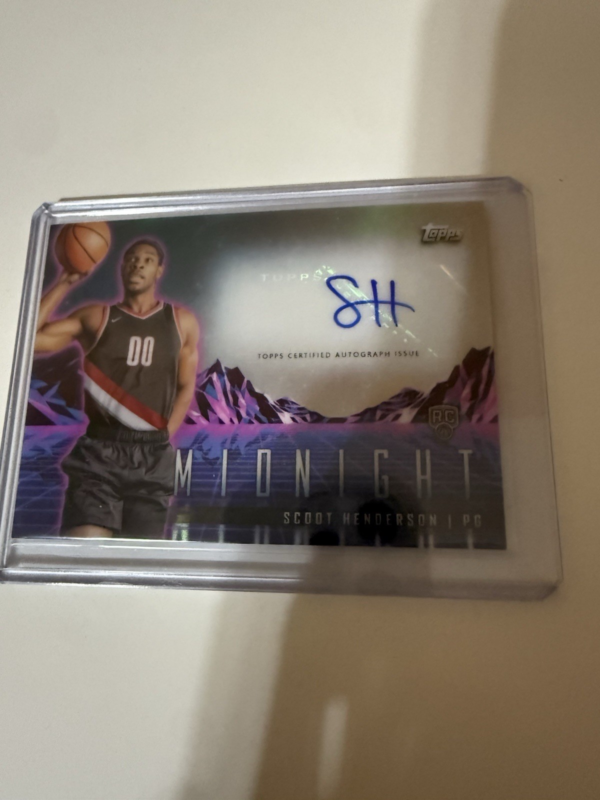 2023-24 Topps Midnight Rookie Horizon Signatures Scoot Henderson #RHS-SH Auto RC