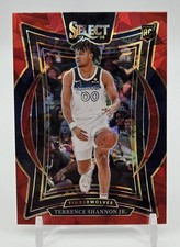 24-25 Panini Select - Terrence Shannon Jr #78 Concourse Red Cracked Ice Prizm RC