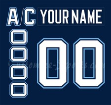 NCAA University Of Maine Customized Number Kit For 1994-1995 Navy Hockey Uniform