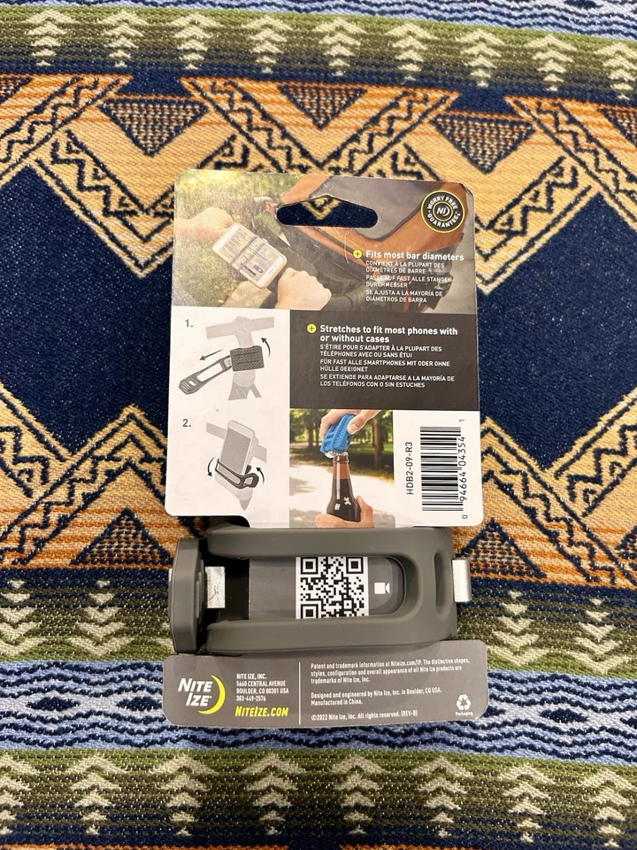 Nite Ize HandleBand Universal Smartphone Bar Mount - Charcoal - Image 2 of 2