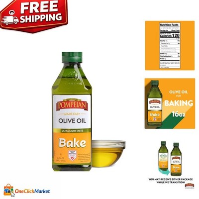 Ultra Light Bake Olive Oil 16 Fl Oz - AHA Certified for Heart Health & Baking