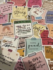 20 Christian Faith God Jesus Motivational Stickers New