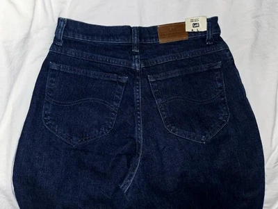 VTG NEW Lee 8 L Dark Indigo Original Straight 28x35" Inseam Denim Jeans NOS - Image 1 of 4
