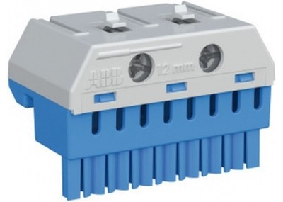 ABB Striebel & John ZK82B N-Klemmenblock 8x4+2x25qmm Quick-Steckklemme , ...