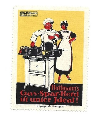 Y1138/ Reklamemarke Hoffmann`s Gas-Spar-Herd   Pforzheim  Litho ca.1912