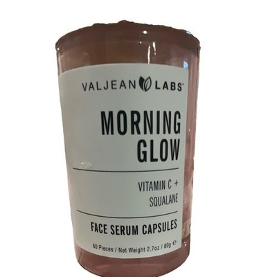 Valjean Labs Morning Glow Vitamin C + Squalane Face Serum Capsules, 60, 2.7 oz