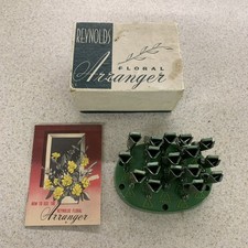 Vintage Reynolds Floral Arranger Flower Frog With Box And Instructions