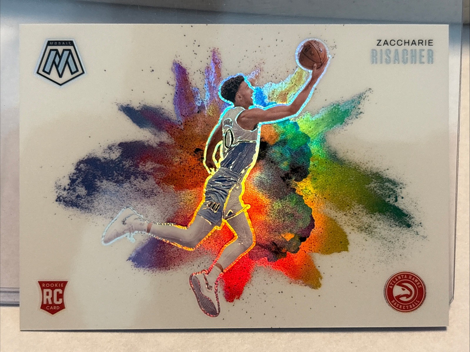 2024-25 Panini Mosaic - Zaccharie Risacher - Rookie Color Blast SSP CASE HIT