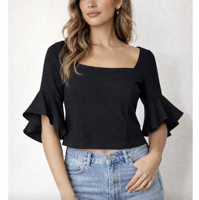 Amanda Uprichard Women s Black Blouse XS