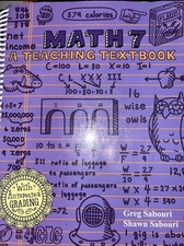 Teaching Textbooks Math 7 Answer Key and Student Text CD-Rom Complete Set