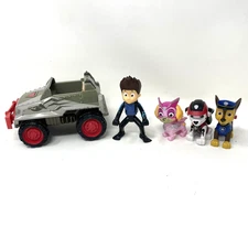 PAW PATROL Action Figures & Vehicle Mixed Lot of 5 Skye Marshall Chase Ryder