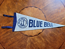 Vintage Blue Bell Senior Camp PA Felt Pennant Blue Bell Pennsylvania Summer Camp