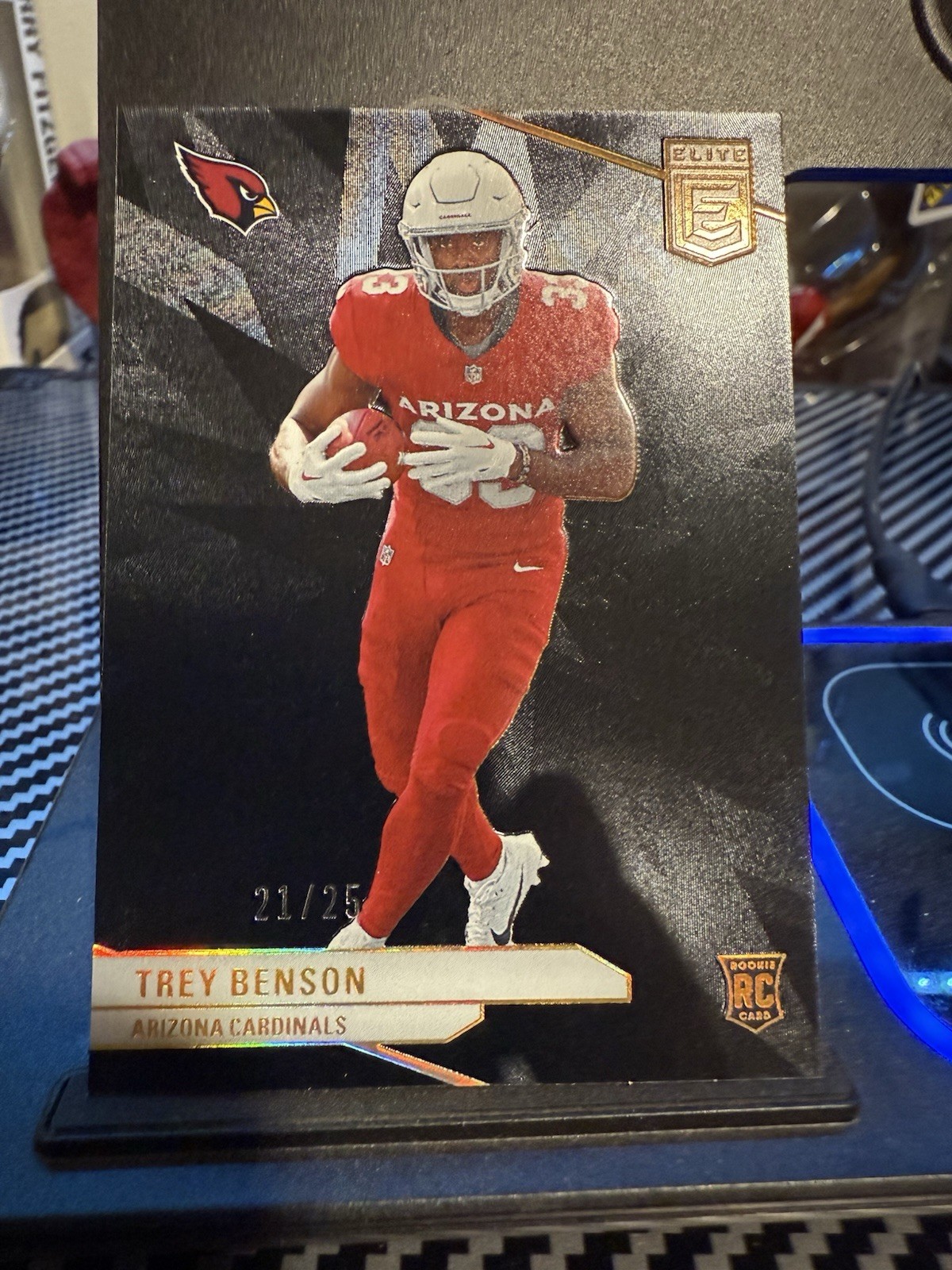 2024 Panini Donruss Elite - Rookies Trey Benson #124 Black (RC) /25