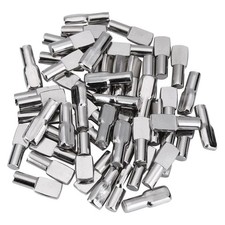 1 Set Spoon Shape Metal Shelf Pins for Shelves, 100Pcs Silver Color U9A42907