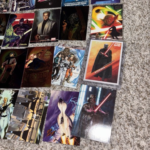 Lot Of 30 Trading Cards Star Wars Boba Fett Holographic Darth Vader Luke Lando - Picture 14 of 19