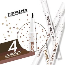 2 Pack Freckle Pen for Natural Looking Waterproof Freckles Apply Long Lasting