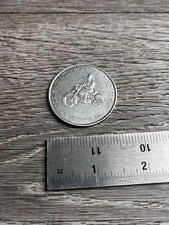 Mardi Gras Doubloon Jerusalem Temple Motorcycle Escort 1973 Aluminum