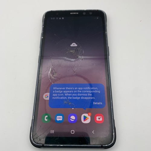 Samsung Galaxy S8 Active SM-G892A AT&T - EXCELLENT FUNCTION CRACKED SCREEN
