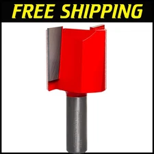 High-Speed Double Flute Router Bit - Optimized for Clean Plunge Cuts & Grooving