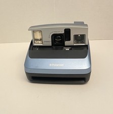 Polaroid One 600 Instant Camera Blue Silver