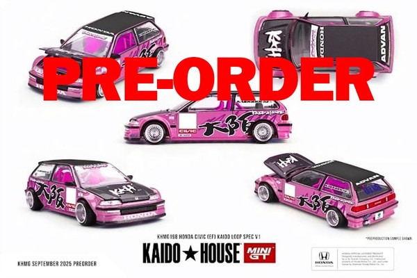 (Pre-Order) Kaido House X Mini Gt Honda Civic (Ef) Kaido Loop Spec V1 #KHMG198-image