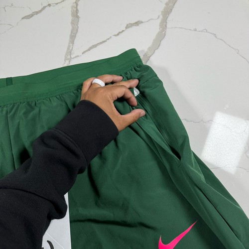 Mens Size 3XLT Nike Pro Elite Team Lightweight Track Pants Green Pink DX9067-341 - Picture 5 of 18