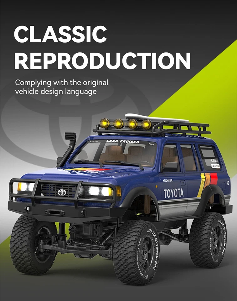 9IMOD 1/12 RC Car 4WD Crawler Car 9km/h 1100mAh Battery LC80 2.4GHz Brushed Car - Bild 4 von 4