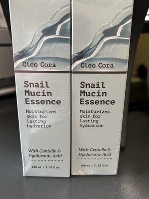 Lot 2 New Cleo Cora Snail Mucin Moisturizer Centella Hyaluronic Acid