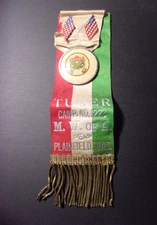 Old Tuber Camp Ribbon Medal M. W. of A. Plainfield Wi Modern Woodmen of America