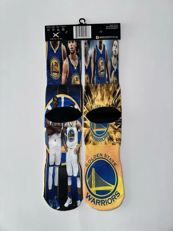 Golden State Warriors Socks Kevin Durant NBA Basketball - Image 2 of 2