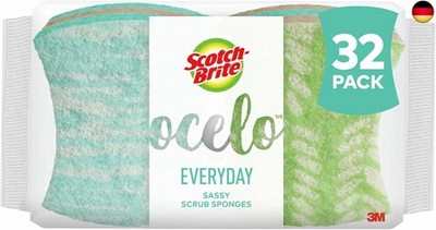 Scotch-Brite ocelo Kratzfeste Schwämme, verschiedene Designs, 32 Schwämme