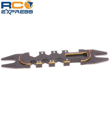 Monkey King RC Multi Function Tool Ball Joint/Spanner - Black/Gold MK5967BG