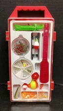 Fishing Tackle Lot W/ Case Unused Lures Sinkers Bobbers Stringer Fresh Water 