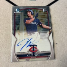 2023 Bowman Kyler Fedko 1st Bowman Chrome Auto