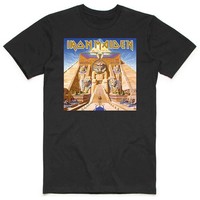 Iron Maiden T Shirt Powerslave Album Cover Box Band Logo Offiziell Herren