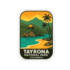 Tayrona National Park Colombia Iron On Heat Transfer Vinyl HTV Die-Cut Symbolic