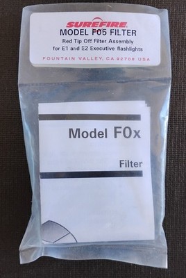 Surefire Model F05 Filter Red Tip Off