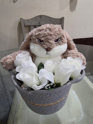 Angry Bunny Easter Basket