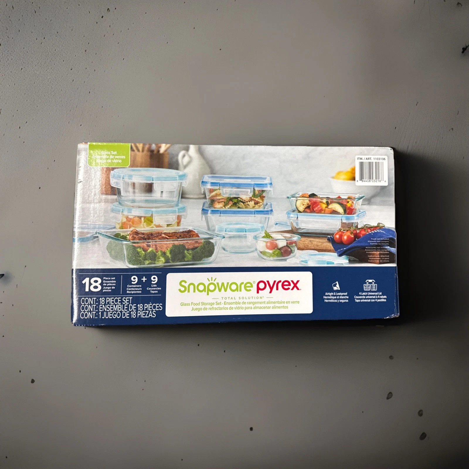 Snapware Pure Pyrex Glass 18-Piece Food Storage Set -Open Box
Opens in a new window or tab