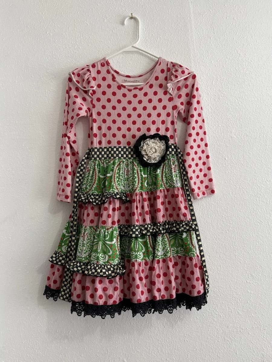 mustard pie christmas dress MUSTARD PIE 4t Flutter Sleeve CHRISTMAS Twirl