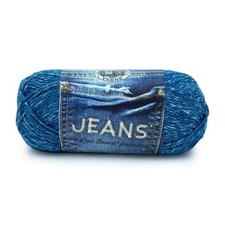 Lion Brand Yarn, Soft Jeans Yarn for Crocheting and 1 Pack, Stonewash