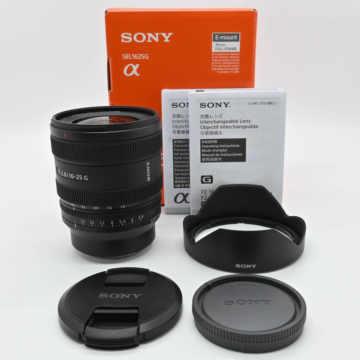 ほぼ新品　SONY sel1625g FE2.8 16-25G Amazon.com : Sony FE 16-25mm F2.8 G Bundle with 64GB