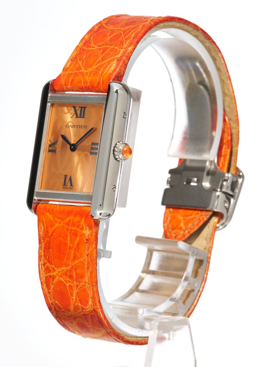 Cartier Tank Solo Limited Edition Orange 24mm Steel Quartz Watch