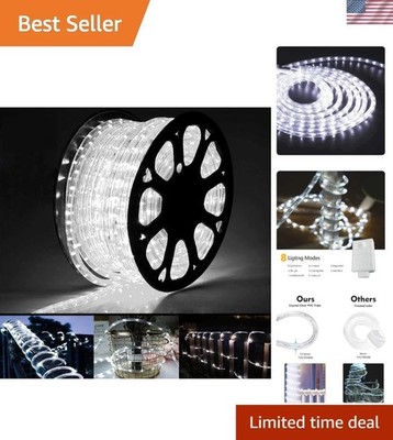 100ft Waterproof LED Rope Lights   720 Connectable Tube Lights for All Occasions