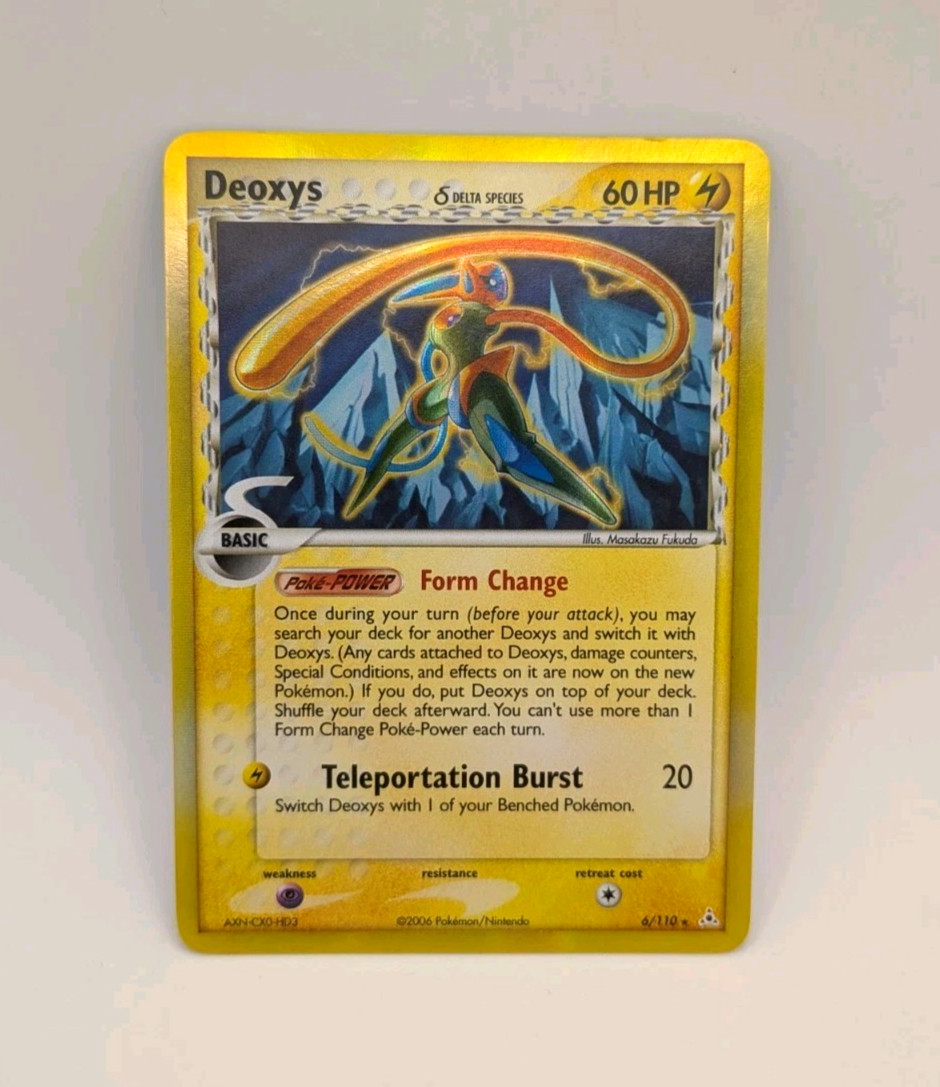 Deoxys 6/110 Delta Species Speed Forme Pokemon Holon Phantoms Reverse Holo LP