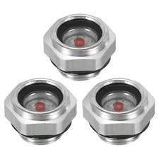 3 Pack Air Compressor Oil Sight Glass, M16x1.5 Male Thread with O-ring