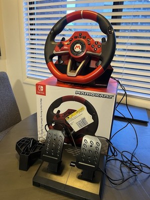 Hori Nintendo Switch Mario Kart Racing Wheel Pro Deluxe Includes Pedals