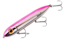Heddon Super Spook 455 Chrome/Pink 5" Topwater LURE Used