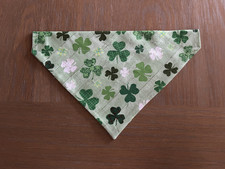 Over Collar Slide On Pet Dog Cat Bandana Scarf S/M/L ST. PATRICK'S DAY - New